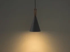 Candeeiro De Teto Cinzento E Cor Cobre Tagus