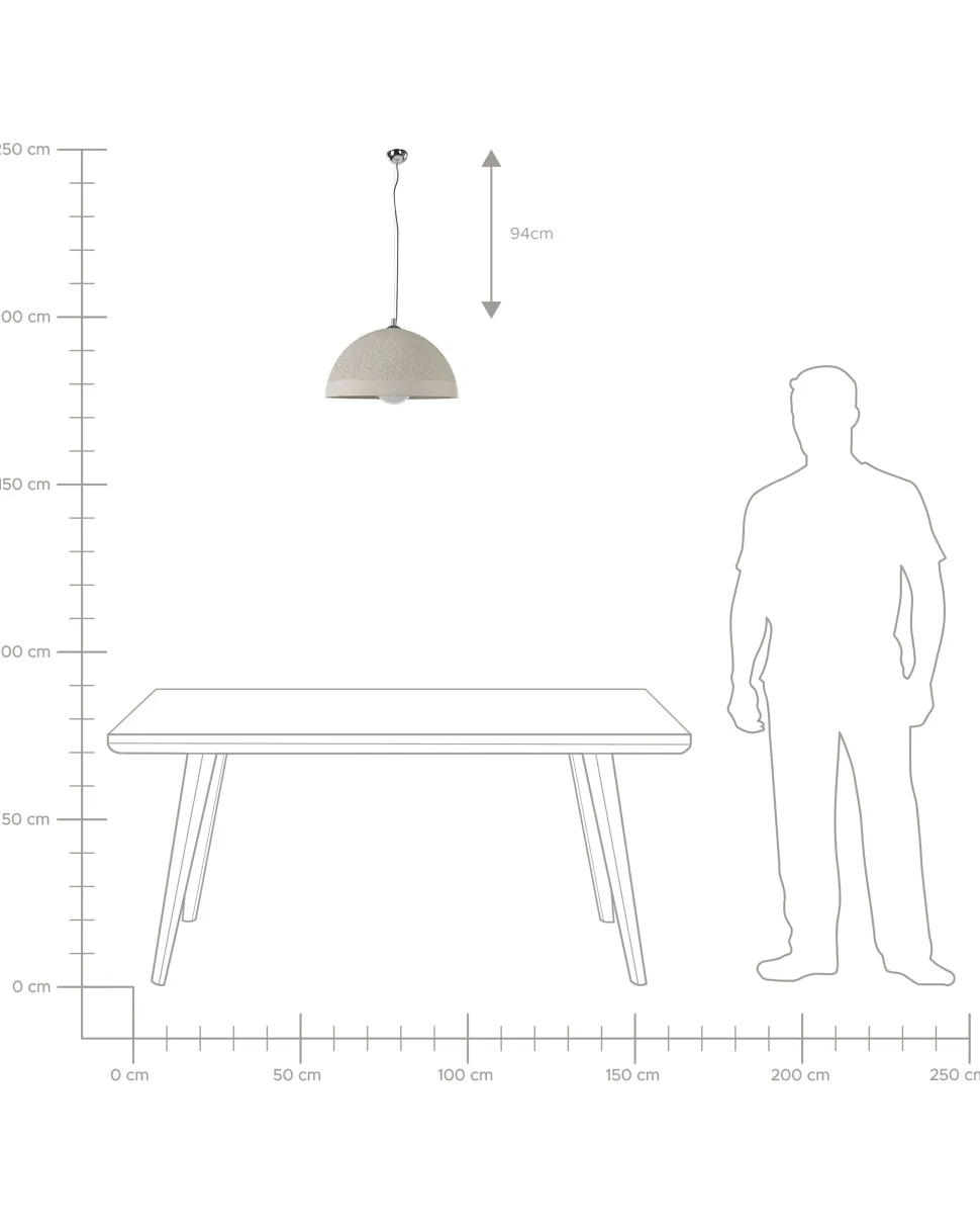 Candeeiro De Teto Cinzento Tanana