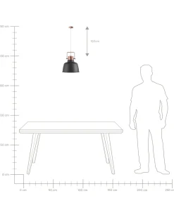 Candeeiro De Teto Cinzento Grafite Narmada