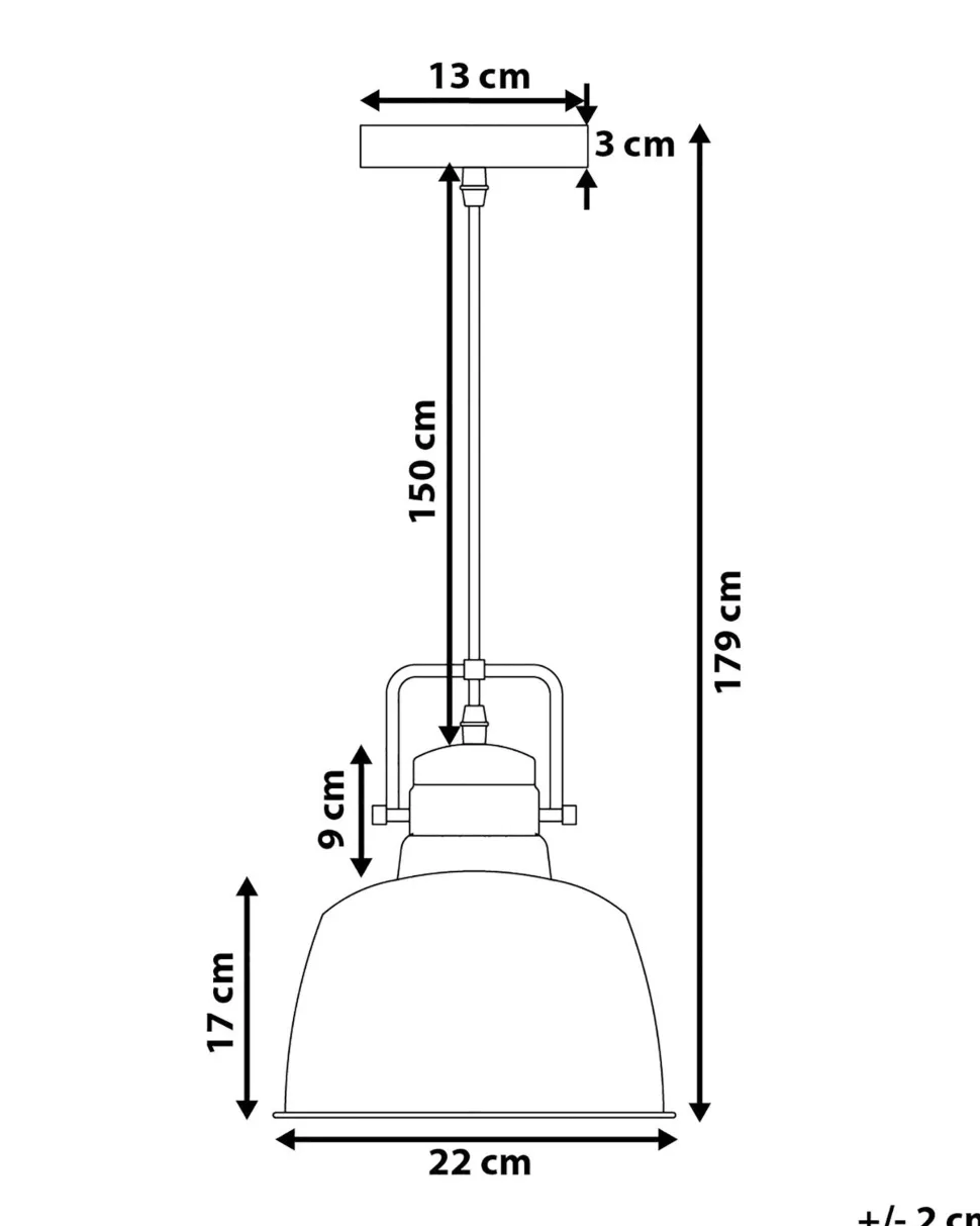 Candeeiro De Teto Cinzento Grafite Narmada