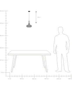 Candeeiro De Teto Cinzento Taravo