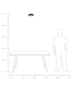 Candeeiro De Teto Cinzento Rena