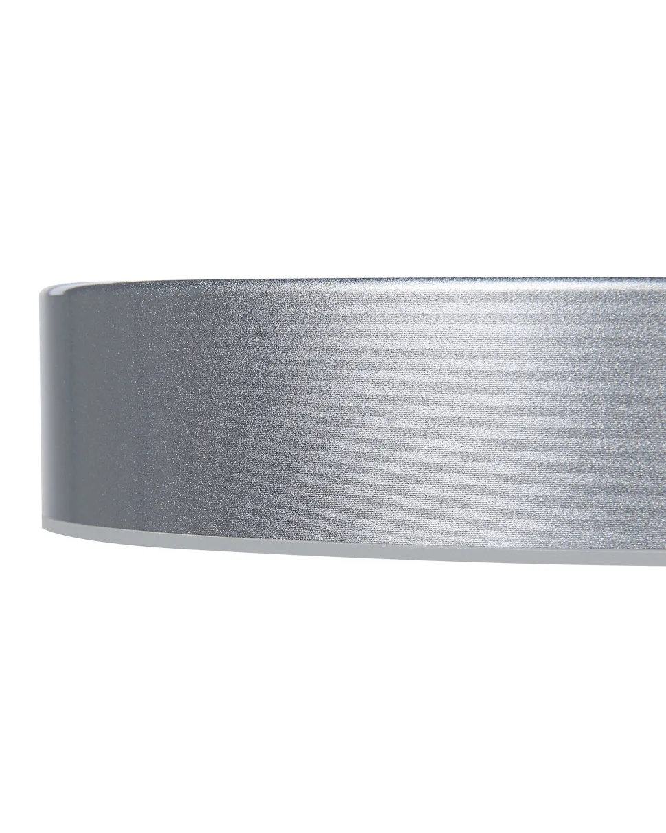 Candeeiro De Teto Com 5 Focos Led Em Metal Prateado Luga