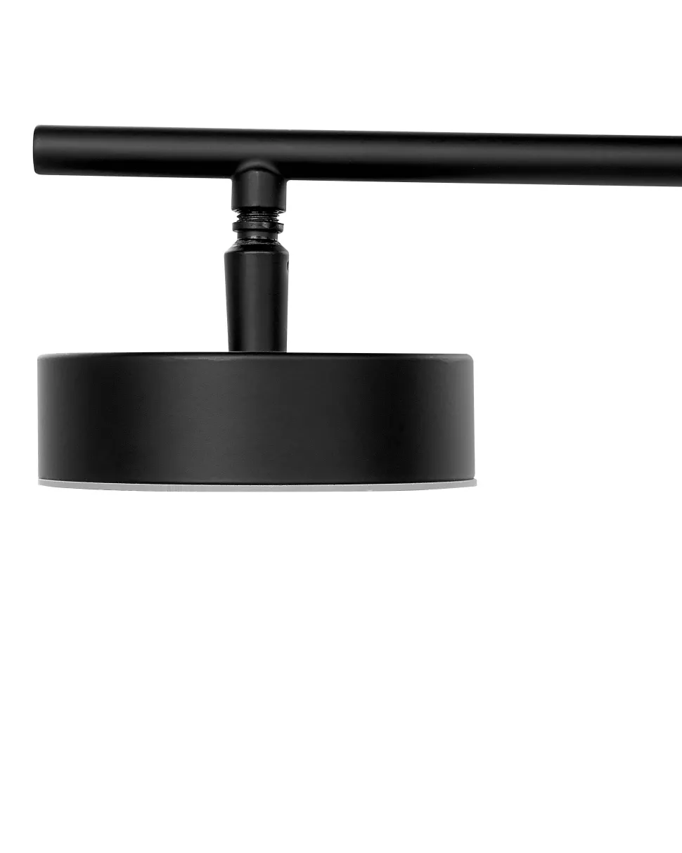 Candeeiro De Teto Com 4 Focos Led Em Metal Preto Foyle