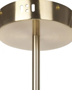 Candeeiro De Teto Com 4 Focos Em Metal Dourado Bandon