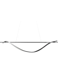 Candeeiro De Teto Com Led Em Metal Preto Bodri