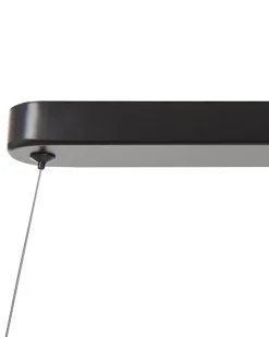 Candeeiro De Teto Com Led Em Metal Preto Bodri