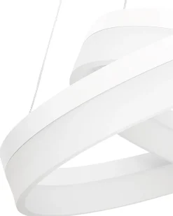 Candeeiro De Teto Com Led Em Metal Branco Puzi