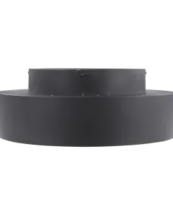 Candeeiro De Teto Com Led Em Metal Preto 45 Cm Moei