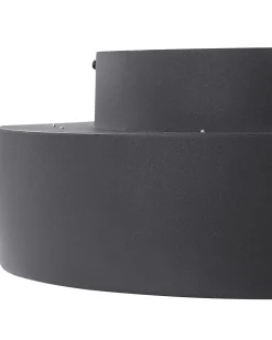 Candeeiro De Teto Com Led Em Metal Preto 45 Cm Moei