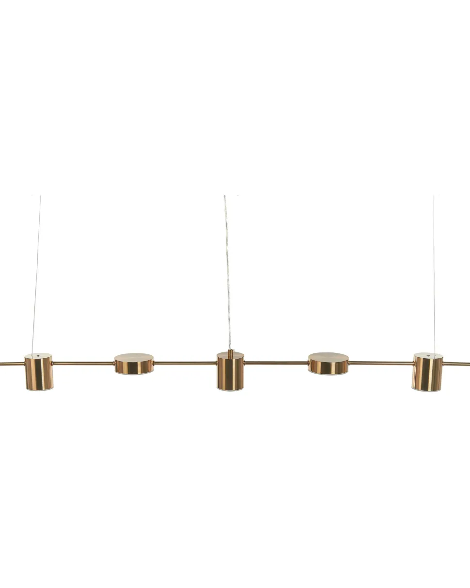 Candeeiro De Teto Cor De Latao Com Led Integrado Sestra