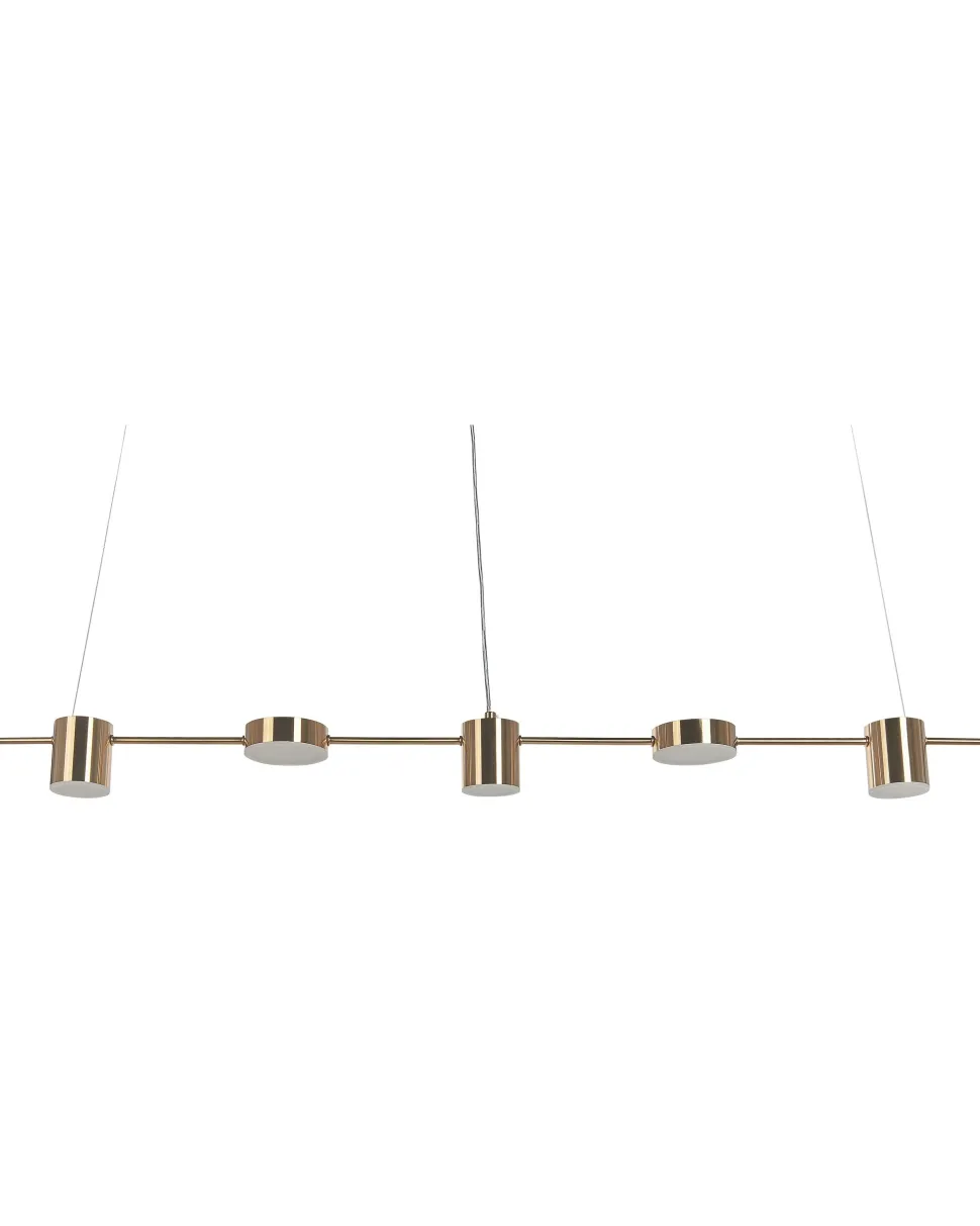 Candeeiro De Teto Cor De Latao Com Led Integrado Sestra