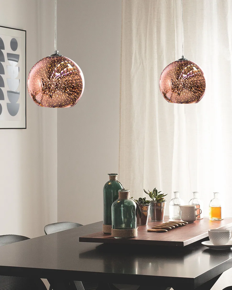 Candeeiro De Teto Cor De Cobre Sessera