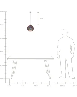 Candeeiro De Teto Cor De Cobre Sessera
