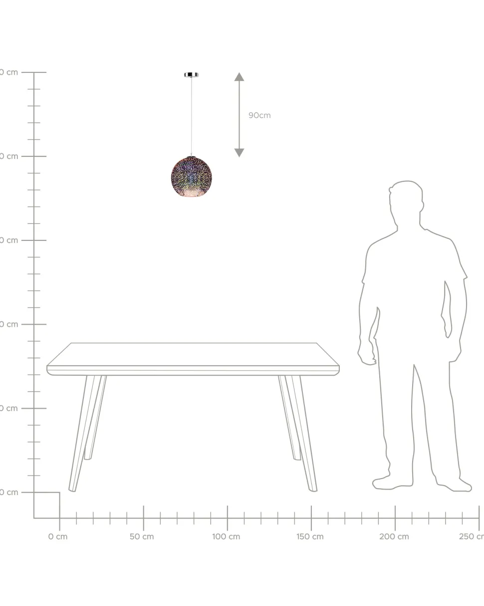 Candeeiro De Teto Cor De Cobre Sessera