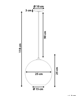 Candeeiro De Teto Cor De Cobre Sessera