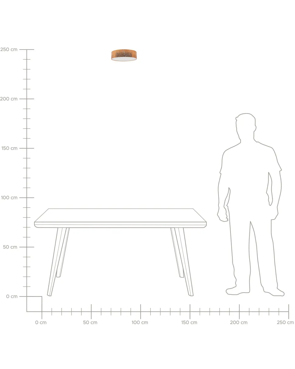 Candeeiro De Teto Cor De Cobre Rena