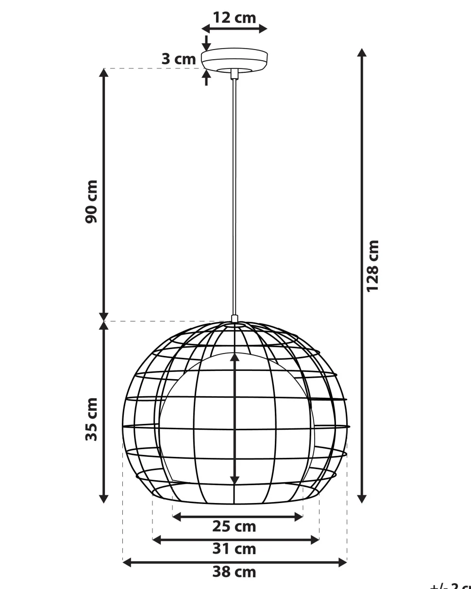 Candeeiro De Teto Cor De Cobre Liri