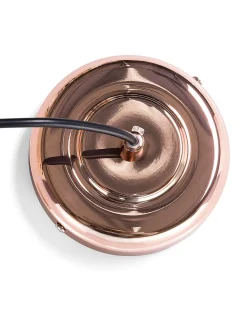 Candeeiro De Teto Cor De Cobre Com Aros Pretos Monte