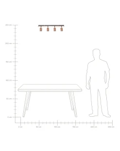 Candeeiro De Teto Cor De Cobre Tigris