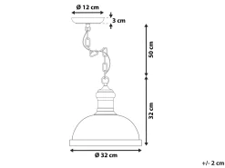 Candeeiro De Teto Creme Didessa