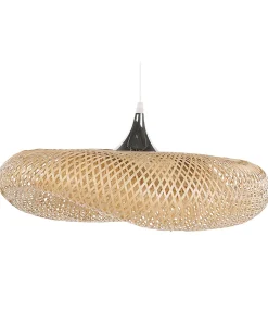 Candeeiro De Teto De Bambu Castanho Claro Boyne L