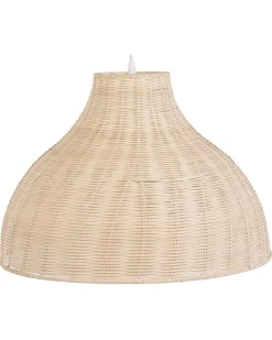 Candeeiro De Teto De Rattan Cor Natural Millian