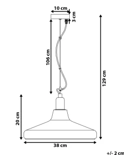 Candeeiro De Teto Dourado Alikos