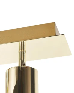 Candeeiro De Teto Dourado Tigris