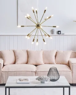 Candeeiro De Teto Dourado Maguse