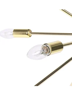 Candeeiro De Teto Dourado Maguse