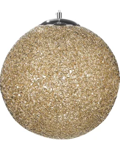 Candeeiro De Teto Dourado Turama