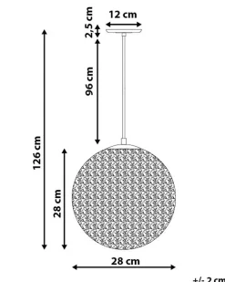 Candeeiro De Teto Dourado Turama