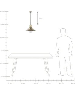 Candeeiro De Teto Dourado Pinega