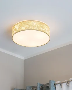 Candeeiro De Teto Dourado Rena