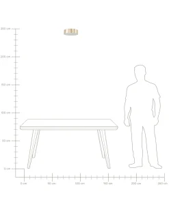 Candeeiro De Teto Dourado Rena