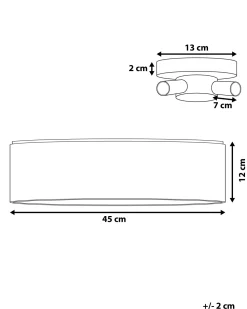 Candeeiro De Teto Dourado Rena