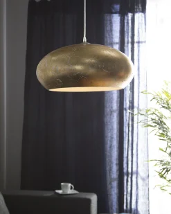 Candeeiro De Teto Dourado Limnatis