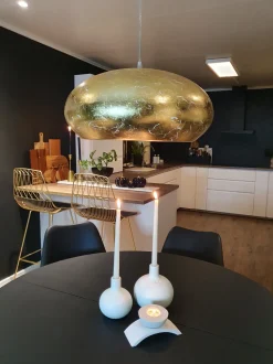 Candeeiro De Teto Dourado Limnatis