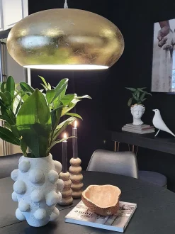 Candeeiro De Teto Dourado Limnatis