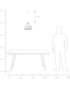 Candeeiro De Teto Em Aluminio Branco O 28 Cm Danube