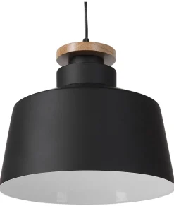 Candeeiro De Teto Em Aluminio Preto E Branco O 28 Cm Danube