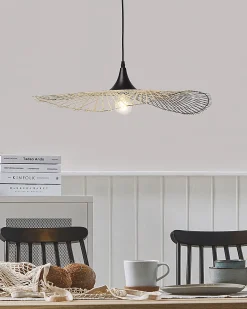 Candeeiro De Teto Em Bambu Castanho Claro 60 Cm Floyd