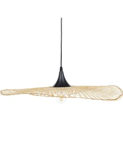 Candeeiro De Teto Em Bambu Castanho Claro 60 Cm Floyd