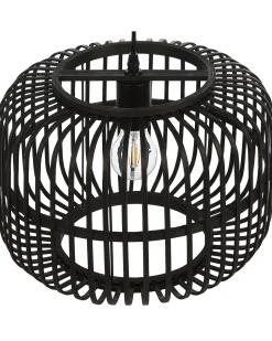 Candeeiro De Teto Em Bambu Preto Macheke