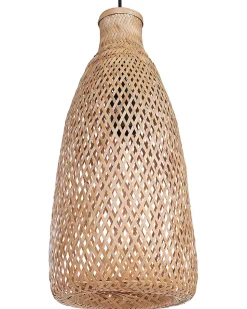 Candeeiro De Teto Em Bambu Castanho Claro Lwela