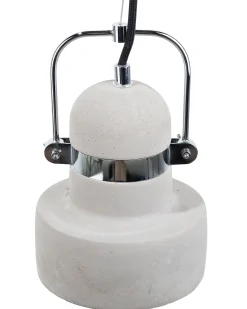 Candeeiro De Teto Em Betao E Metal Cinzento Claro Verde