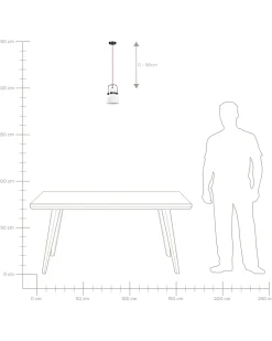 Candeeiro De Teto Em Betao E Metal Branco Verde