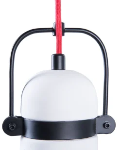 Candeeiro De Teto Em Betao E Metal Branco Verde