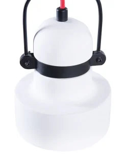 Candeeiro De Teto Em Betao E Metal Branco Verde